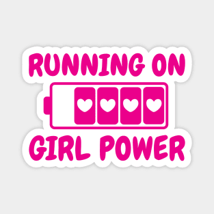 Running On Girl Power Magnet