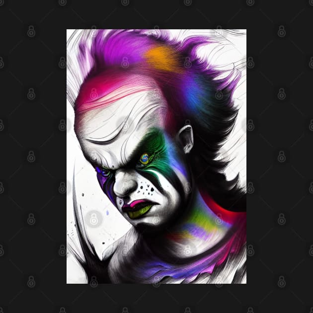 UNHAPPY CLOWN by sailorsam1805