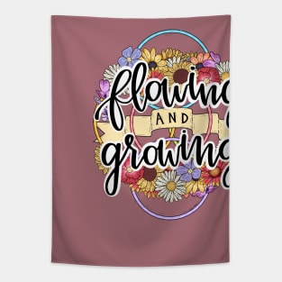 Flowing and Growing Hula Hoop Art Tapestry