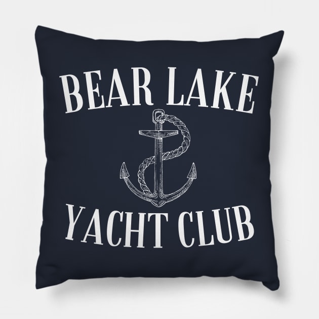 Bear Lake Yacht Club Utah Idaho Lake Life Pillow by MalibuSun