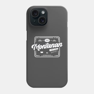 Original Montanan White Stamp Fun and Cool Vintage Print Phone Case