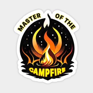 "Master of the Campfire" is an eco-friendly design for nature lovers Magnet