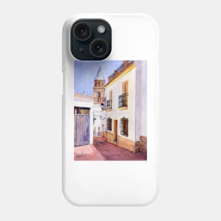 View of the church. Fondón Phone Case