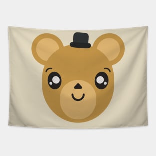 Cute Bear Cub With Hat Tapestry