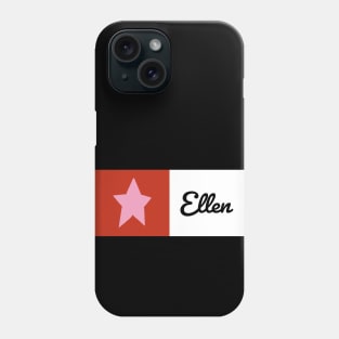 Pink Star on Red with Ellen Graphic Phone Case