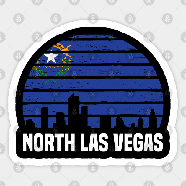 North Las Vegas Nevada Nv Group City Silhouette Flag North Las Vegas Aufkleber Teepublic De