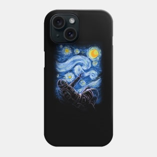 Atronaut in  the Starry Night Phone Case