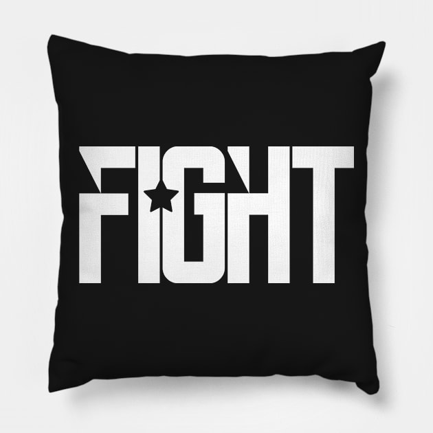 Fight Pillow by quotysalad