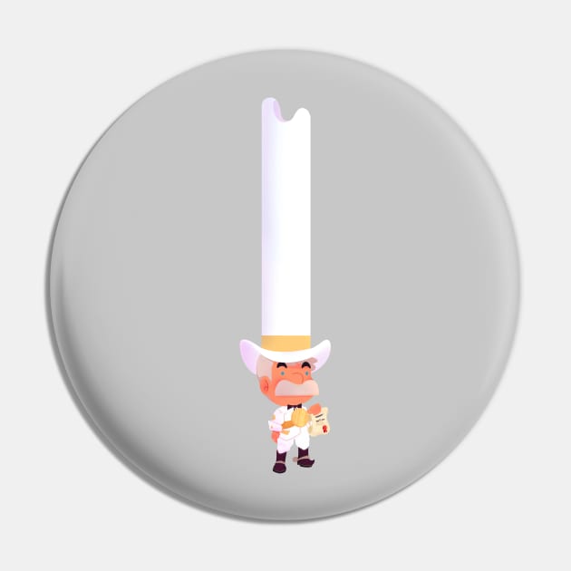 Doug Dimmadome Chibi Sticker Pin by jazzyscribbles