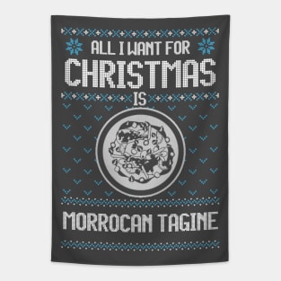 All I Want For Christmas Is Moroccan Tagine - Ugly Xmas Sweater For Tagine Lovers Tapestry