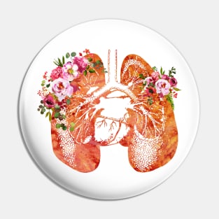 Lungs and Heart Pin