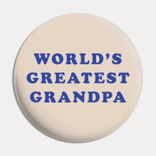 World's Greatest Grandpa Pin