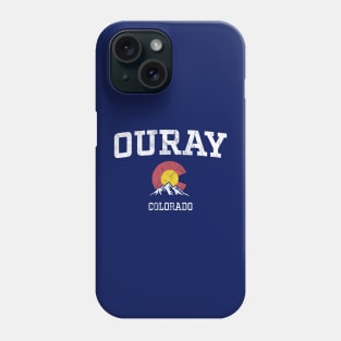 Ouray Colorado CO Vintage Athletic Mountains Phone Case