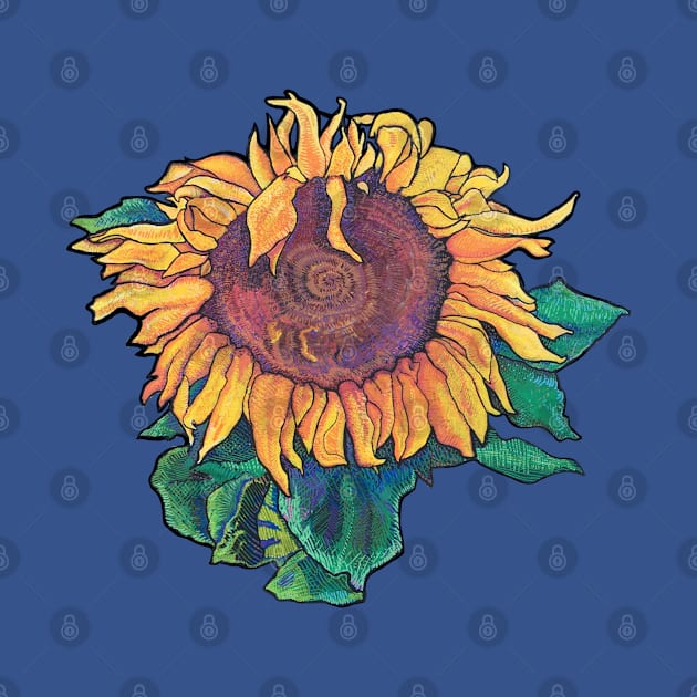 Big Sunflower Moderna by NoCoBirds