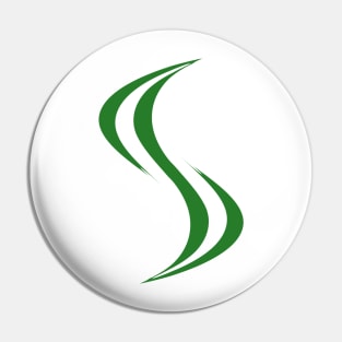 Smellville ‘S’ Logo Green Pin