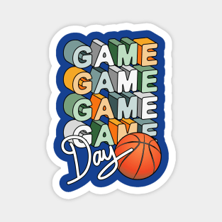 Game Day Basketball Art Magnet