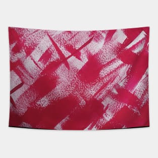 Abstract painting red Tapestry