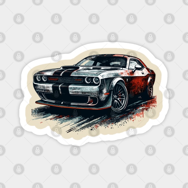 Dodge Challenger Magnet by Vehicles-Art