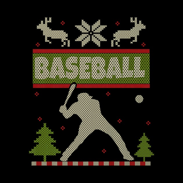 Baseball Christmas Softball Player by Magic Ball