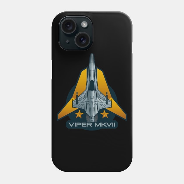 Battlestar Galactica Viper Mark VII Squadron Logo Phone Case by marat