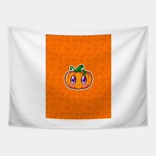 Cute little monster pumpkin pattern Tapestry