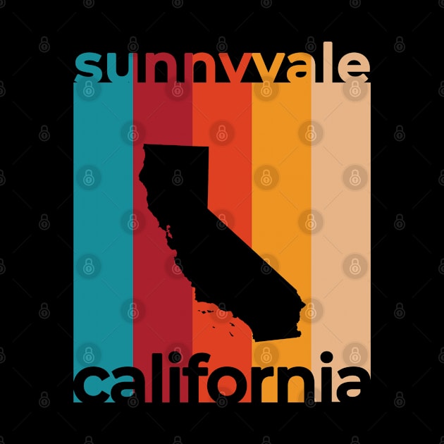 Sunnyvale California Retro by easytees