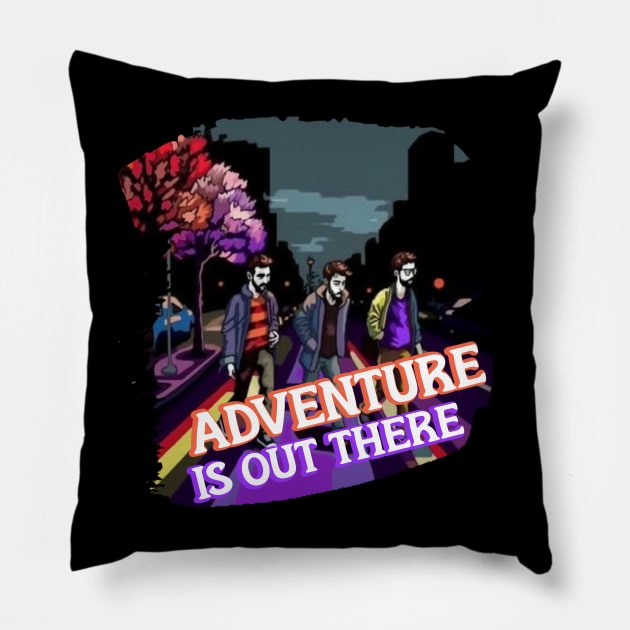Adventure Is Out There Pillow by Pixy Official