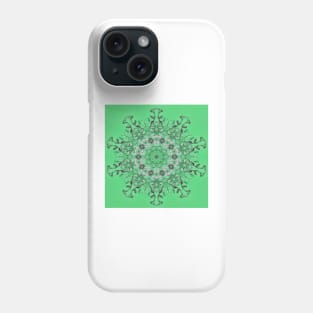 Kaleidoscope of mint green icicles Phone Case