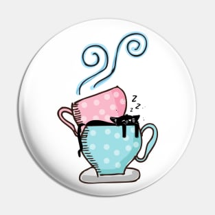 Cat Nap Coffee Pin