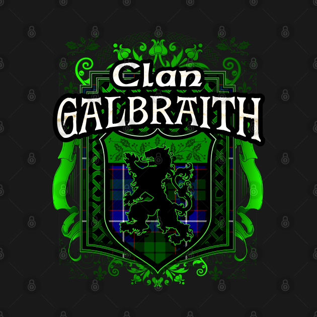 Discover Clan Galbraith Tartan Lion - Scottish Tartan - T-Shirt