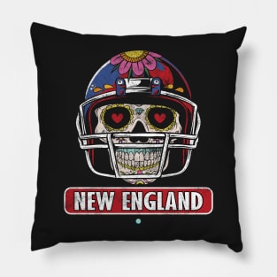 American Football - New England Skull Football Gift Pillow