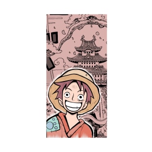 Luffy wano sticker T-Shirt