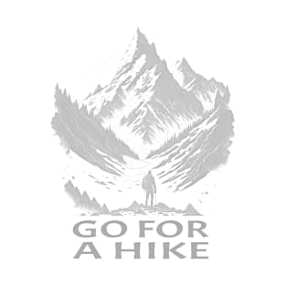 Go For A Hike Summer Hiking Mountain Scene T-Shirt