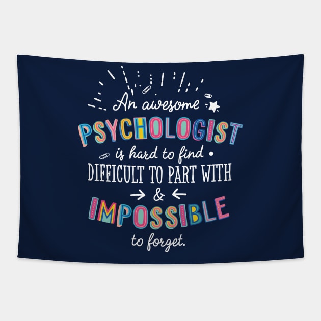 An awesome Psychologist Gift Idea - Impossible to Forget Quote Tapestry by BetterManufaktur