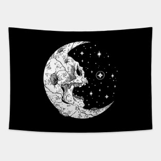 MoonSkull. Dead Moon art Tapestry