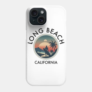 Long Beach - California (with Black Lettering) Phone Case