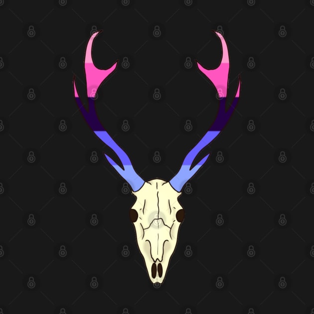 Omnisexual Pride Deer Skull by whizz0