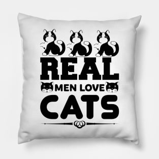 Real Men Love Cats T Shirt For Women Men Pillow