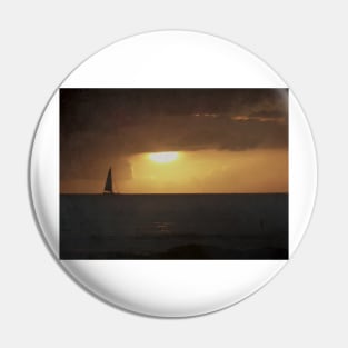 Sailing at Sunset Pin