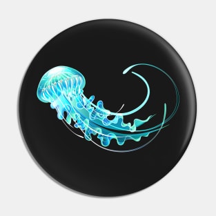 Big Luminous Jellyfish Pin