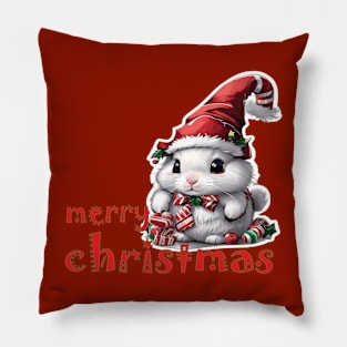 christmas cute bunny Pillow