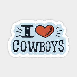 I love cowboys Magnet