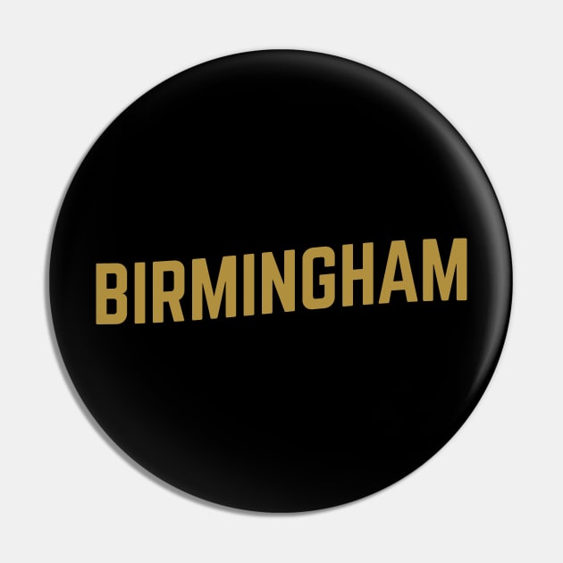 Birmingham City Typography Pin by calebfaires