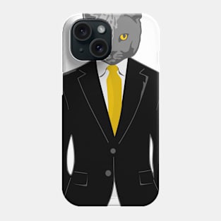 Cat in Business Suit Phone Case