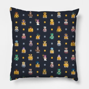 Retro Pixel Saint Seiya KOTZ Pattern Pillow