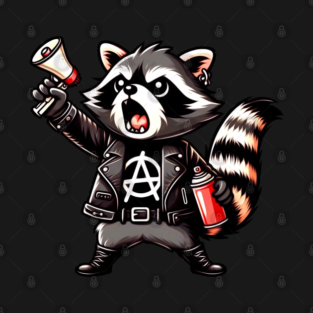 anarchy raccoon by sadieillust