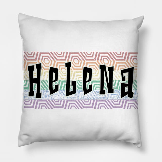 LGBTQ PATTERN AMERICA HELENA Pillow by Zodiac BeMac