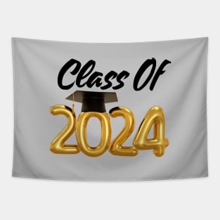 Foil Balloons Funny Graduation Party Class Of 2024 Tapestry