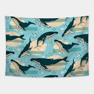 The Humpback Whale Dance Tapestry