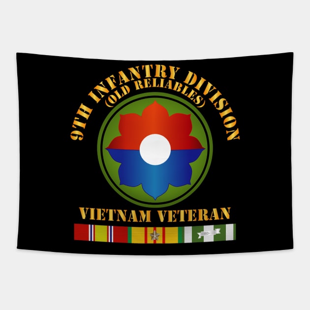 9th Infantry Div - Viet Vet - Old Reliables w SVC Ribbons X 300 Tapestry by twix123844